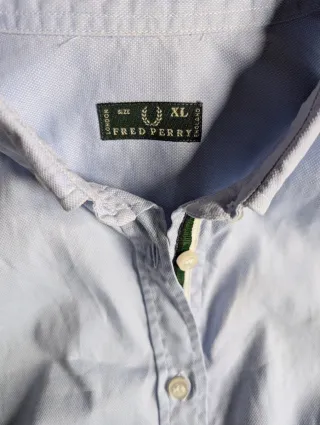 Camisa Fred Perry Azul Talla XL