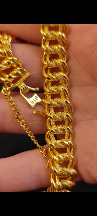 Pulsera eslabones de oro 18 k.