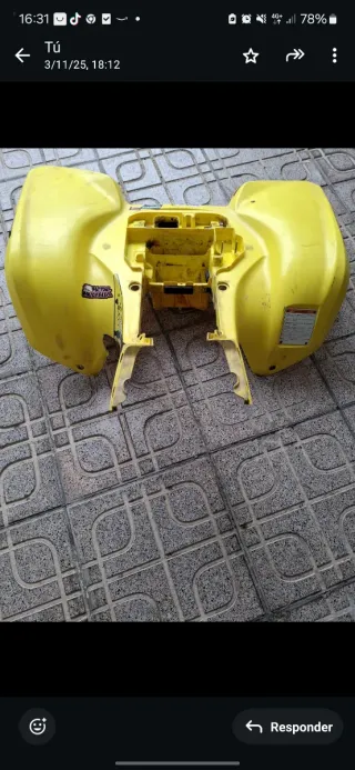 Plásticos Suzuki LTZ Amarillos