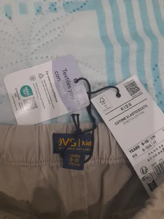 Pantalón jogger niño beige