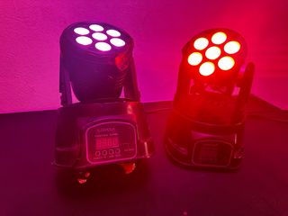 Cabezas móviles iluminación fiesta LED