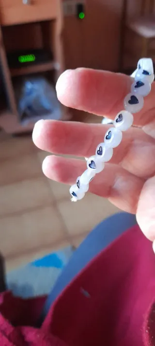 Pulseras de gomas con corazones