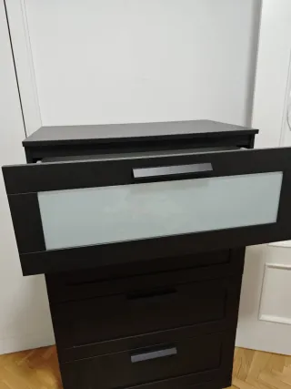 Cómoda 4 Cajones Negra