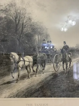 Cuadro The Tandem Marco Madera