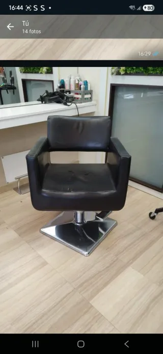 3 Sillones de Peluquería Negros