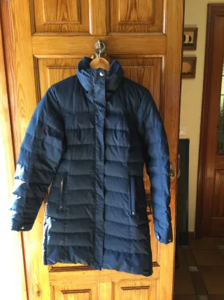 Plumífero largo Quechua marino 80% plumón 20% plum