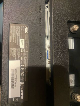 AOC 24G2U/BK – 24” IPS 144Hz 1ms – Caixa Incluída