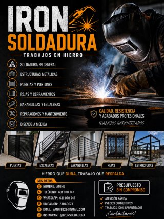 Herrero / soldador Zaragoza y alrededores