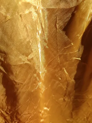 Vestido dorado largo evento