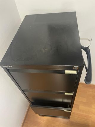 Cajonera Metálica Bisley Negra