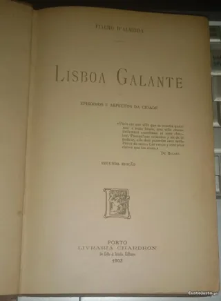 Lisboa galante: Episódios e aspectos da cidade.