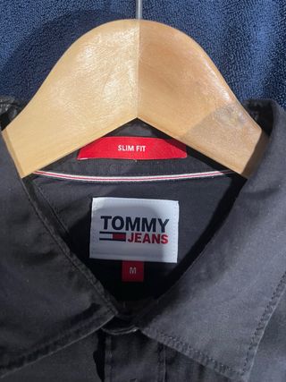 Camisa Tommy Jeans Negra Slim Fit Talla M