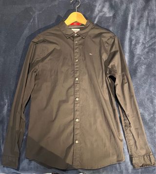 Camisa Tommy Jeans Negra Slim Fit Talla M