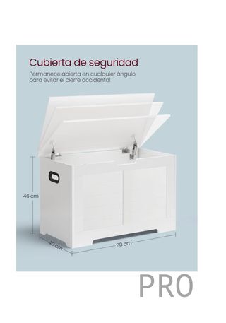 Puff Almacenaje, Banco Almacenaje con 2 Bisagras