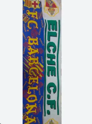 4 sciarpe FC Barcelona e Elche CF