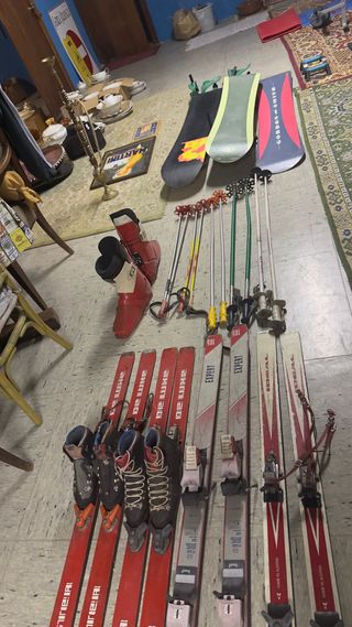 Sci vintage Kastle, Atomic, Red Master e bastoncini