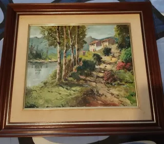 Cuadro pintado al oleo