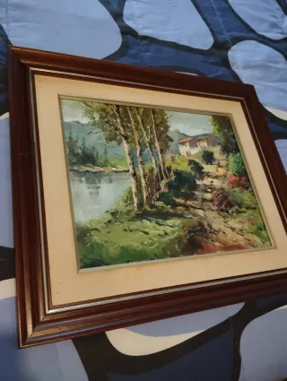 Cuadro pintado al oleo