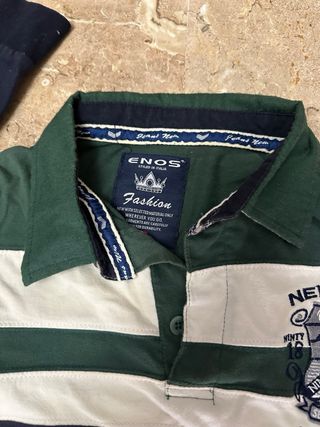 Polo Enos Jeans Manga Larga Talla L