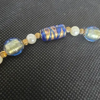 Lote 3 Pulseras Azules y Plateadas