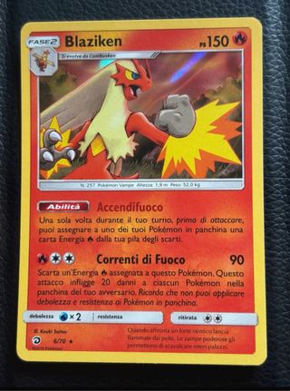 Carta Pokémon Blaziken 6/70 Holo