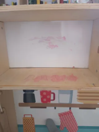 Cocina de juguete de madera