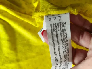 Vestido largo Zara amarillo lunares