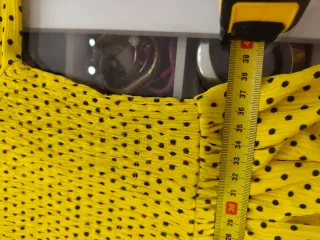 Vestido largo Zara amarillo lunares