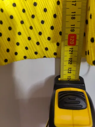 Vestido largo Zara amarillo lunares