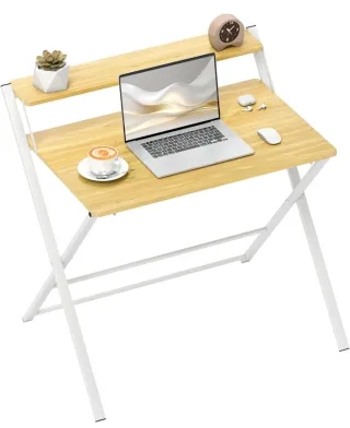 Mesa Escritorio Plegable Madera y Metal