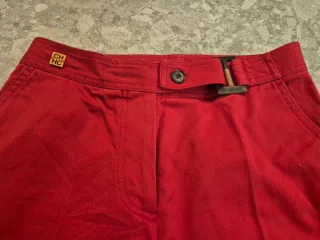 Pantalón Carolina Herrera Pierna Ancha Rojo