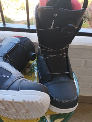 Botas Snowboard Salomon BOA Talla 40.5 Negras