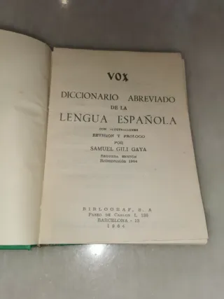 Diccionario vox lengua española