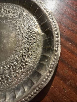 Vassoio rotondo decorato