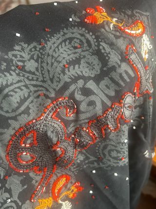 Vestido Lois Negro Algodón-tipo sudadera -