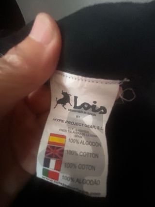 Vestido Lois Negro Algodón-tipo sudadera -