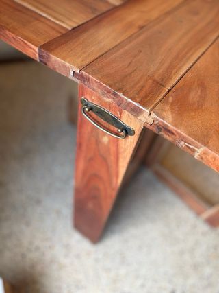 Mesa plegable colonial madera maciza