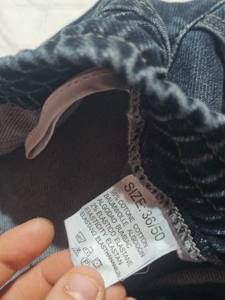 Jeans blu navy vita elasticizzata XL