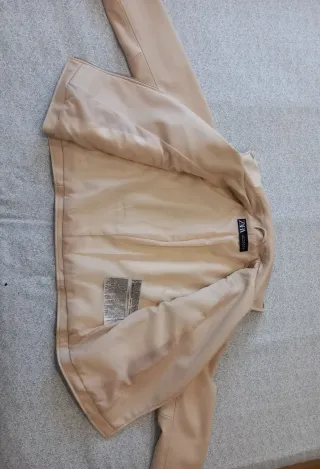 Chaqueta Zara Talla S Beige