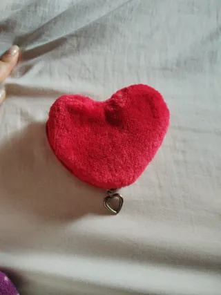 Cartera Corazón Roja Peluche