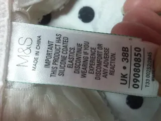 Sutiã Marks & Spencer com Aro 38B 100B Branco