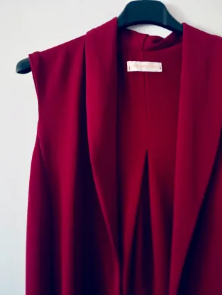 Gilet bordeaux elegante – donna