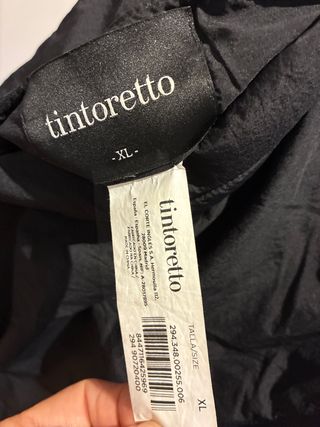 Abrigo reversible ,sin mangas . TINTORETTO verde