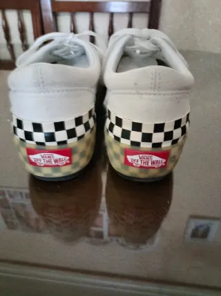 Zapatillas Vans Blancas Checkerboard