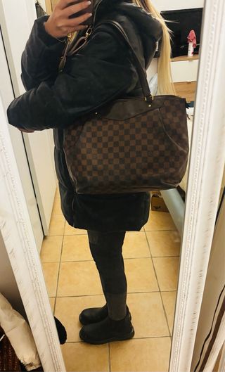 Borsa Louis Vuitton marrone a scacchi