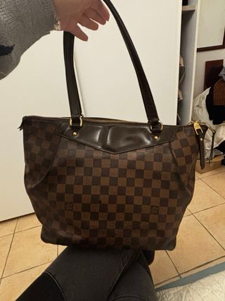 Borsa Louis Vuitton marrone a scacchi