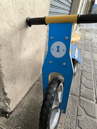 Bicicleta equilibrio madera sin pedales