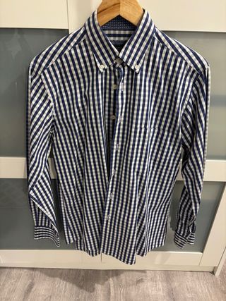 Camisa Mirto Cuadros Azul y Blanco