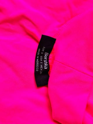 Body fucsia elástico talla S