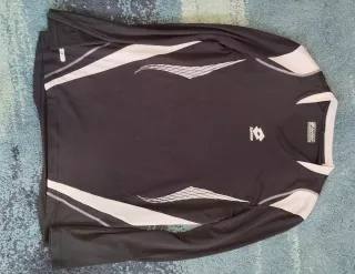 Camiseta Lotto Negra y Blanca Manga Larga